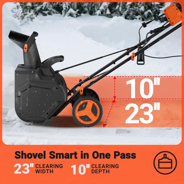 Ulentora 23-Inch Corded Snow Blower, Electric Snow - Image 2
