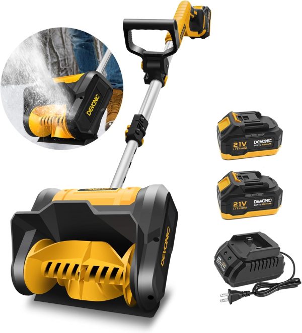 Ulentora Cordless Snow Shovel,21 Volt 13 Inch 4
